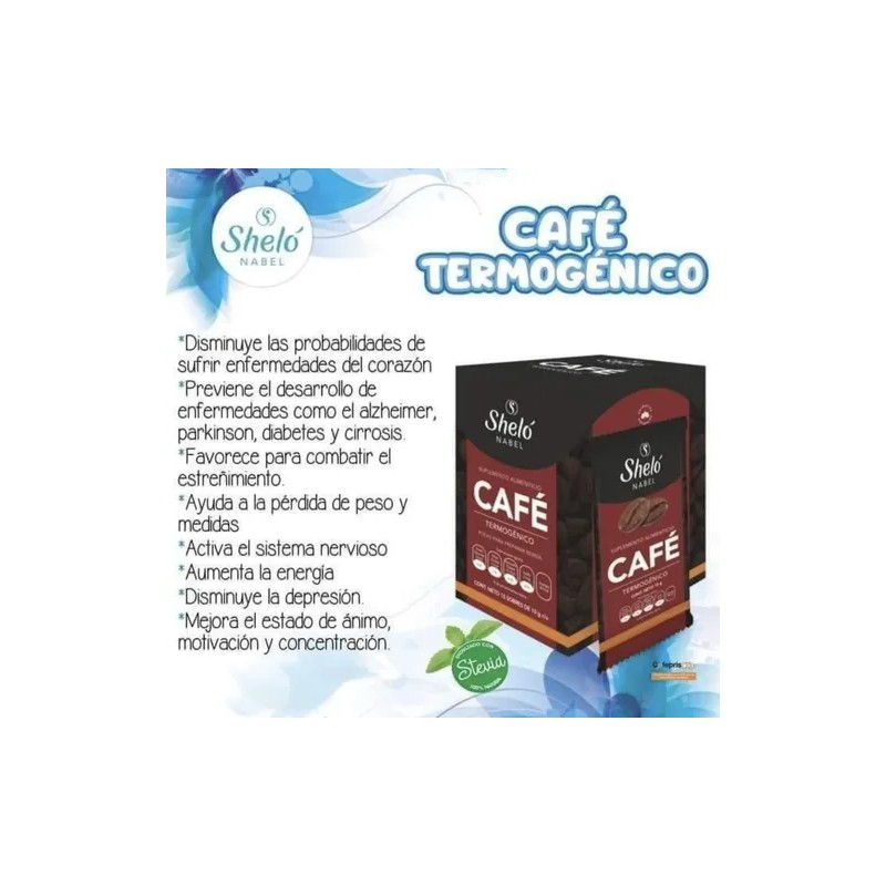 2 Pack Café Termogénico Reductor Sheló Nabel