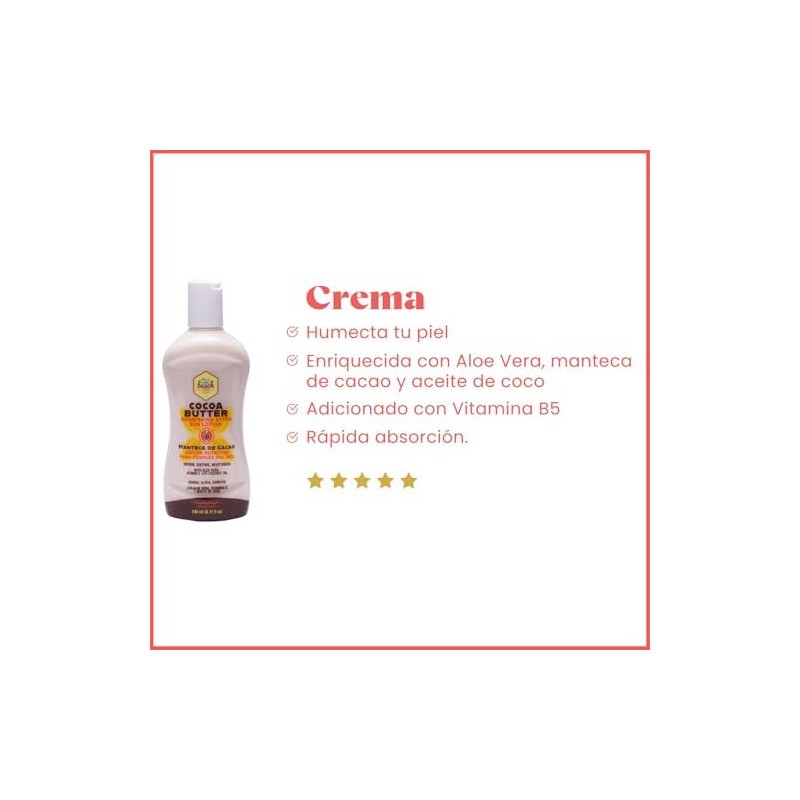 Beach Vibes - After Sun Crema Aloe Cacao 240 ml.