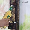 Luwanburg Rustic Cheers Bottle Opener Wall Mounted with Cap Catcher