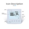 Temperature Controller LCD Backlight Display Week Time Indoor Temperature Display