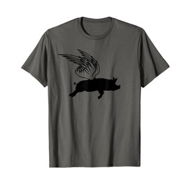 Pig When Wings Can Make Pigs Fly Funny Saying Flying Piggy T-Shirt