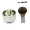 FRCOLOR Stainless Steel Shaving Brush Shaving Bowl Set Women's and