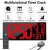 Xflyee [Oversized] 18" Large Digital Wall Clock with Remote Control,