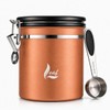 Leaf Airtight Stainless Steel Coffee Canister 1500 ml - with