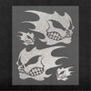 Quattroerre 15782 Pre-Cut Sticker for Car Diavolik, Silver, 10 x