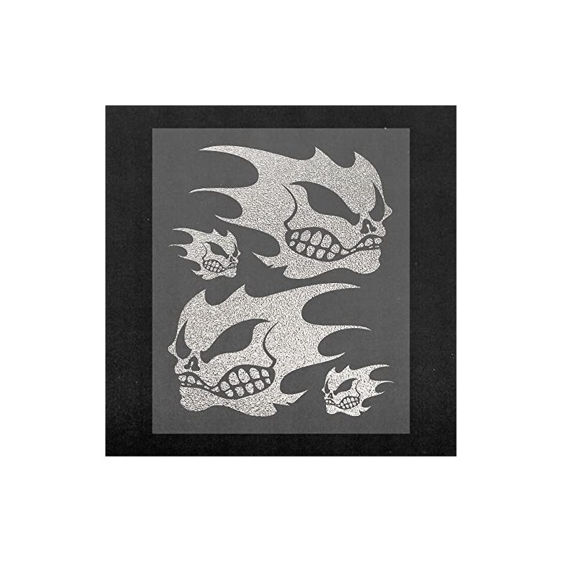 Quattroerre 15782 Pre-Cut Sticker for Car Diavolik, Silver, 10 x