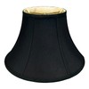 Royal Designs Shallow Bell Basic Lamp Shade, Black/Gold 8.5 x