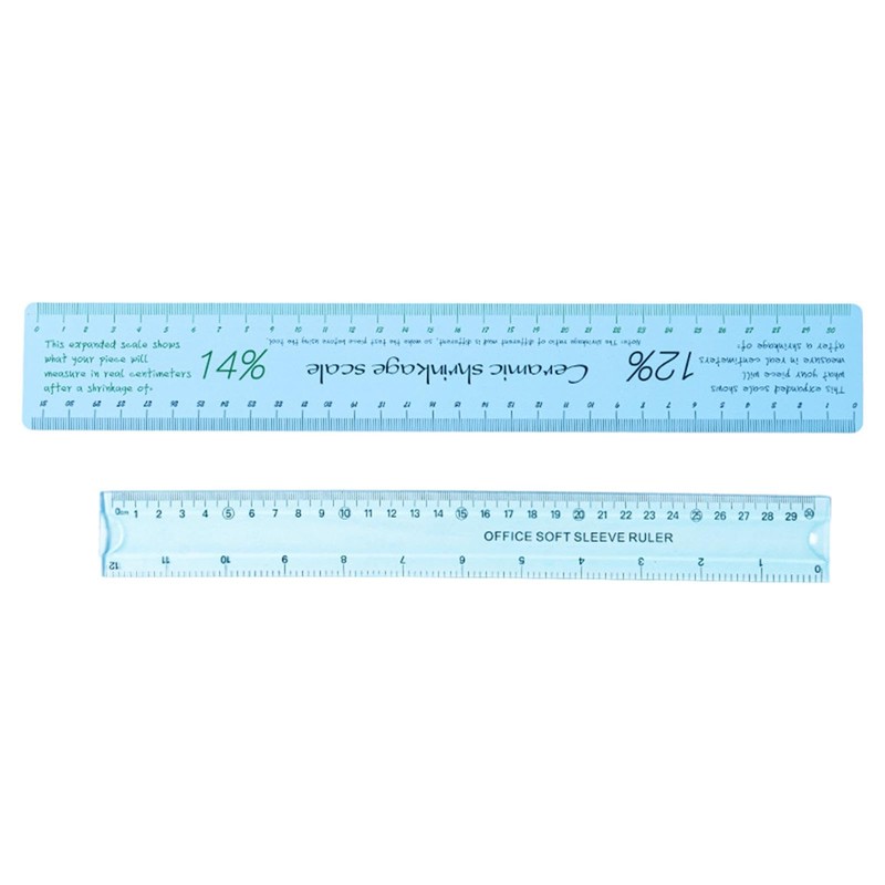 Nishiyuenyi Ceramic Shrinkage Scale Ruler, Ceramic Measuring Ruler, with Standard