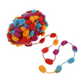 DOITOOL 1 Roll Crochet Thread Durable Hand Knitting Woolen Yarn for DIY Crafts Pear Flower Color for Clothing Socks and Creative Handcraft Projects