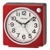 Seiko Fuji Dark Bedroom Alarm Clock, Metallic Red