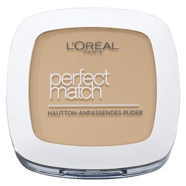 L’Oréal Paris Perfect Match Compact Powder, No. 4 Golden Beige, Make-Up Powder with Individual Coverage and SPF for All Skin Types, 1 x 9 ml
