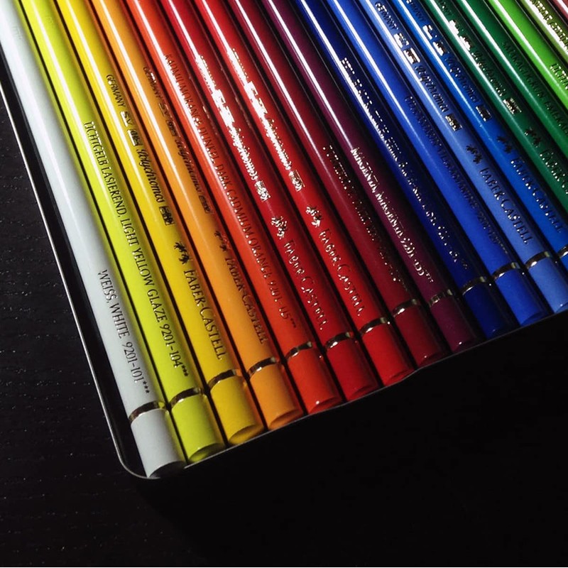 Faber-Castel 24 Piece Polychromous Colored Pencil Set In Metal Tin