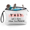 Dance Gifts for Girl,Dance Teacher,Dance Team Cosmetic Bags for Dancers,Inspiration