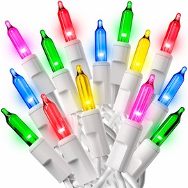 Prextex Christmas 100 Clear White Wire Light Set Christmas Decorations