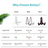 Boloyo 60-Degree Angle Acrylic Plate Display Stand , 6 Inch