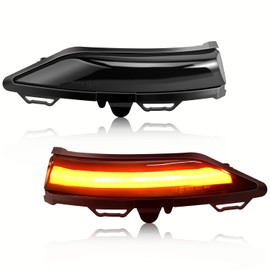 Asasytal Turn Signal Yellow Indicator Amber Side View Mirror Sequential Side Marker Light Dynamic Compatible with Ford Fiesta ST Line MK8 2018 2019+, 2 Pcs