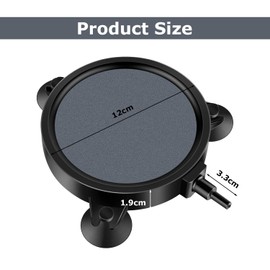 JDCMEI Sprudelstein für Teiche, 12cm Sprudler für Aquarium, Aquarium Luftstein Teich Luftausströmer, Aquarium Luftausströmer Stein, 4mm / 8mm Schlauch Anschließbar, für Teiche, Aquarien und Fisch Tank