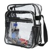 Clear Messenger Bag PVC Waterproof Visible Zipper Design Crossbody Tote