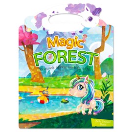 Reusable Puffy Sticker Book for Toddlers 2-4 Years 1-3, 3D Stickers Toddler Travel Toys Essential, Toddler Activity Car Sticker Book, 3 Pack of Map Series