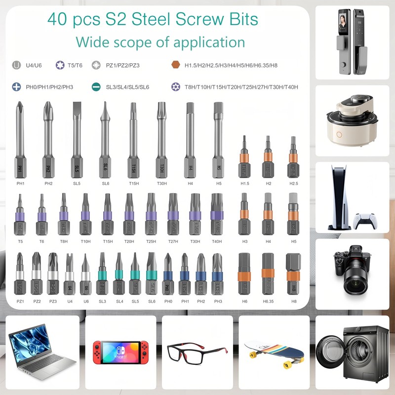 ORIA Ratchet Screwdriver Set, 42 in 1 Precision Repair Tool