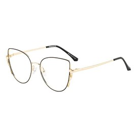 GUDVUE Cat Eye Blue Light Glasses, Computer Reading/Gaming/TV/Phones Glasses for women/men, Anti Glare/UV400/Eye Strain (Cat Eye Black/Gold)