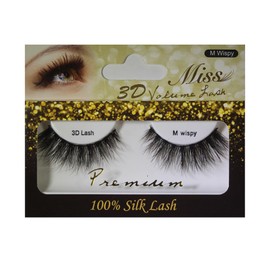[4 PACKS] Miss Lashes 3D Volume Silk Eyelash Extension (M Wispy)