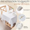 Winwingo Table Cloth Square Table Cover 54x54 Inch, Washable Stain