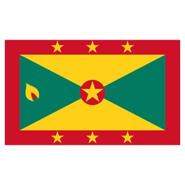 Zac's Alter Ego 5 x 3 Feet Large Grenada Flag - Great for Carnivals & Festivals