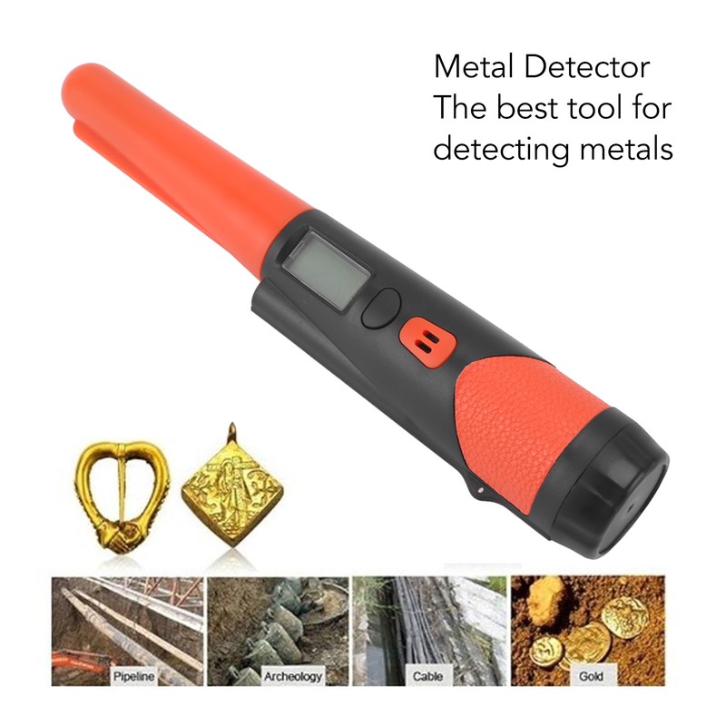 Metal Detector Pinpointer IP66 Waterproof Handheld Pin Pointer Wand with