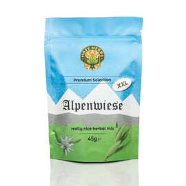 HAZY HERBS Premium Selection Herbal Tea Blend "Alpine Meadow" - 100% Natural Herbal Mix with Edelweiss - (XXL Pack (45g))