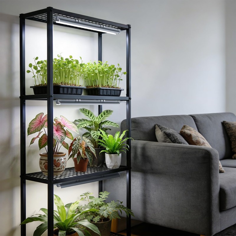 Vshape T8 Grow Light for Indoor Plants, 2FT, 24W, 5000K,