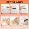 SEIKEA Hair Toppers for Women Real Human Hair, 10" Clip