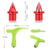 Carbon Steel Track Spikes, 48 Pcs 1/4 Inch Lighter Weight