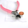 Pink & Carbon Steel Metal Side Cutters Spring Loaded Return