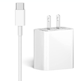 URBANX 30W USB-C Fast Charging Phone Charger Adapter, Designed for Xiaomi Redmi Note 10 Pro (India) and Other USB-C Devices Comes with 6.6ft Extra Long USB-C to USB C Sync Charge Cable (2 Items)