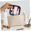 PACKOVE Mini Clear Makeup Bag with Zipper Closure Compact Travel