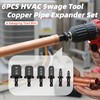 Aoebwpwi 12PCS Swage Tool HVAC Repairing Set with Bit Holder,