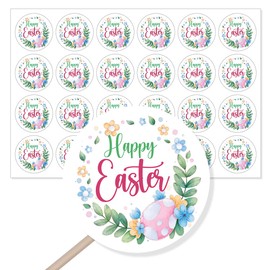 240PCS Happy Easter Stickers,Cute Small Business Envelopes Stickers for Handmade Goods Business Packages,Easter Day Theme Small Shop Business Stickers for Envelopes Seals