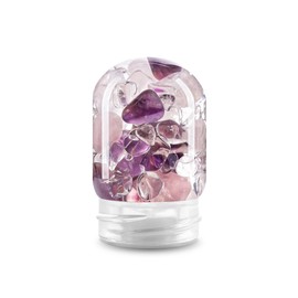 VitaJuwel GemPod WELLNESS - Edelsteinmodul für VitaJuwel Flaschen und Karaffen mit Amethyst, Rosenquarz & Bergkristall (Heilsteine, Wassersteine)