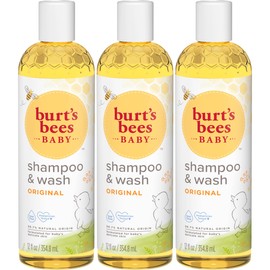 Burt's Bees Burt's Bees Baby Shampoo and Body Wash, Tear Free Soap, 98% Natural Origina Baby Soap, Original Scent, 12 Oz (Pack of 3)