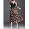 Reaowazo Skirts for Women Midi Long Length Dressy Casual Trendy