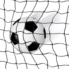 HyDren 2 Pcs Soccer Replacement Goal Nets Sports Netting Barrier for Soccer Football Backstop Nets Black Soccer Goal Nets(10x20 ft)