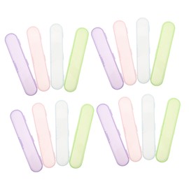 SAFIGLE 20pcs Plastic Tweezers Storage Box Eyelash Extension Organizer Case Portable Compact Carrying Container for Tweezers Ear Picks and Eyebrow Tools Travel