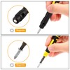2 Pieces Pocket Screwdriver 4 in 1 Portable Screwdriver Multi-Tool