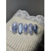hello.Blue Veil [Handmade Nail Tips] - Almond / hello.블루베일[수제네일팁] -