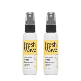 Fresh Wave Lemon Odor Eliminator Spray & Air Freshener, 2 oz. | Pack of 2 | Travel Size | Odor Absorbers for On-the-Go | Safer Odor Relief | Natural Plant-Based | For Hotels, Gyms, Cars & Bathrooms