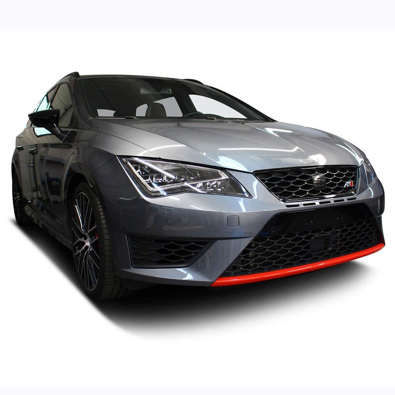 Finest Folia, Spoiler Blade Film, Lip Front Spoiler Splitter, red