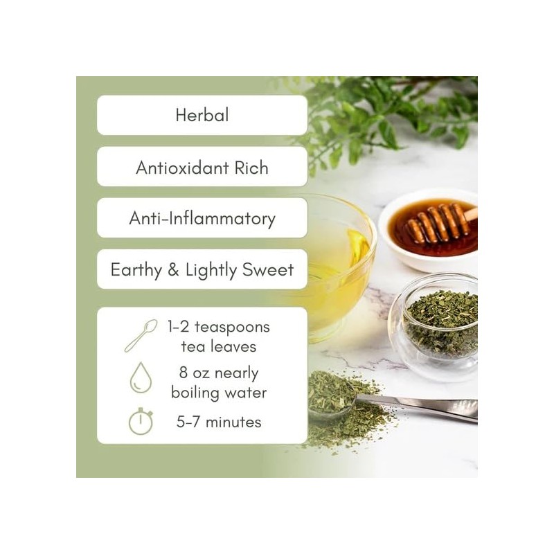 Organic Nettle Loose Leaf Tea - 1oz Bag (Approx. 15