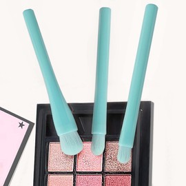 Make Up Brush Set, Portable, 4-in-1 Retractable Makeup Brush Sets, Travel Cosmetic Brush, for Face, Powder, Lips, Eyeshadow Brush, Mini Small Cosmetic Brush, Makeup Brushes Set (Blue)