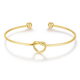 Love Knot Gold Bracelet Birthday Christmas Gifts for Women Mom Teen Girls Best Friend Coworker Women Stocking Stuffers Valentines Day Anniversary Mothers Day Gifts for Her